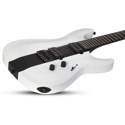 Schecter C-1 Rob Scallon Satin White Open Pore - Electric Guitar image 5