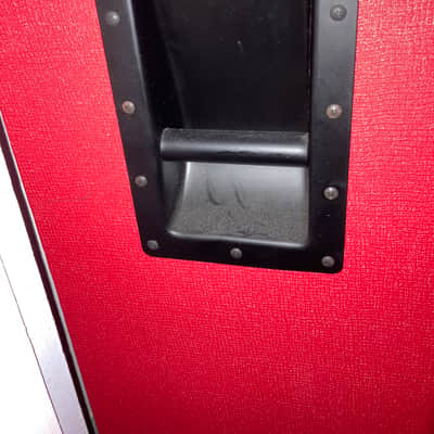 Mojotone 4x12 big box British style guitar cabinet 2018 Red Tolex image 8