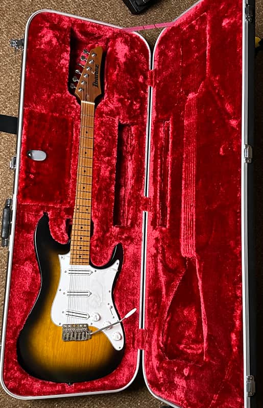 Ibanez ATZ100-SBT Andy Timmons Signature 2023 - Sunburst Flat image 1