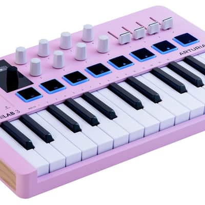 Arturia MiniLab 3 Rose Quartz USB Keyboard Controller+Portable Bluetooth Speaker image 12