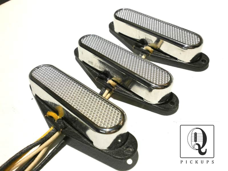 Stratocaster SILVER FOIL Pickups Hand Wound Q Foilcaster Custom Strat Fits Fender USA Vintage Squier image 1