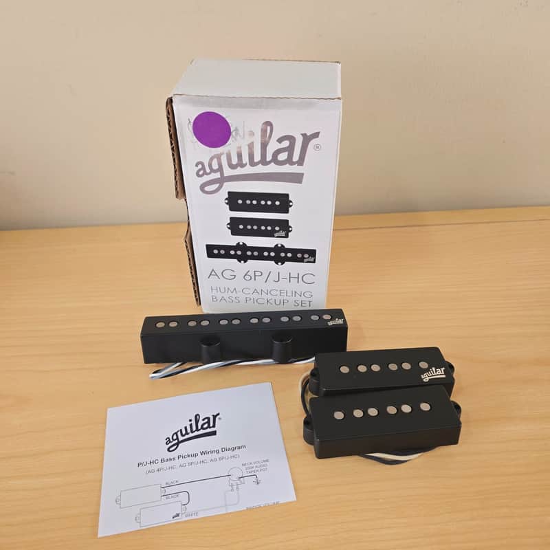 Aguilar AG 6P/J-HC Hum-Canceling 6-String P/J Bass Pickup Set image 1