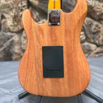 Custom Partscaster - Natural Leather Pickguard image 5