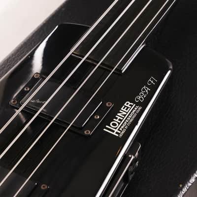 Hohner B2AFL Fretless Bass Black image 10