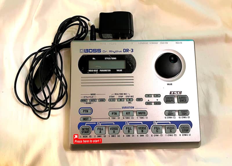 BOSS Dr. Rhythm DR-3 Drum Machine + Original Power Supply image 1