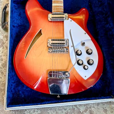 Rickenbacker 365 1966 - Fireglo original vintage USA 360 vibrato stereo image 3