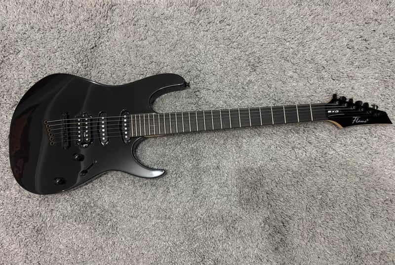 Mayones Flame EXG-6 2006 Custom made in Poland Electric guitar Strat Superstrat Fat strat stratocaster Shred Machine Metal image 1