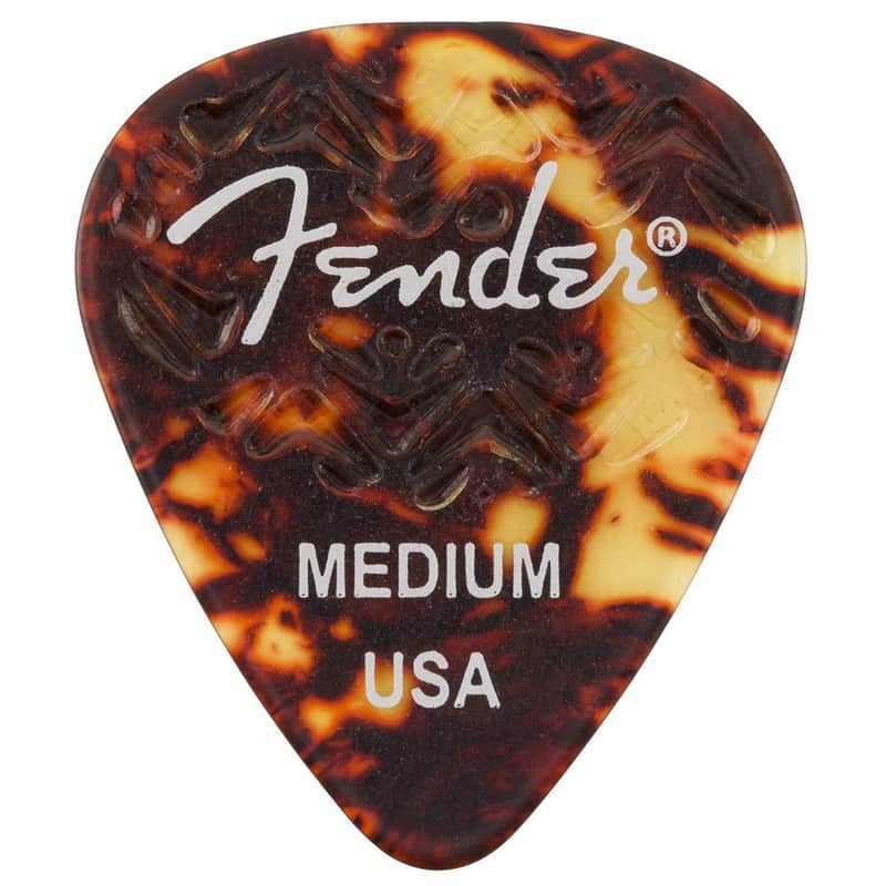 Fender Wavelength Picks 351 Medium Shell 4 Pack (24) Bundle image 1