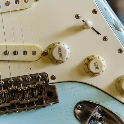 Partscaster Navacaster - Sonic Blue Nitro Relic 2021 Sonic Blue image 15