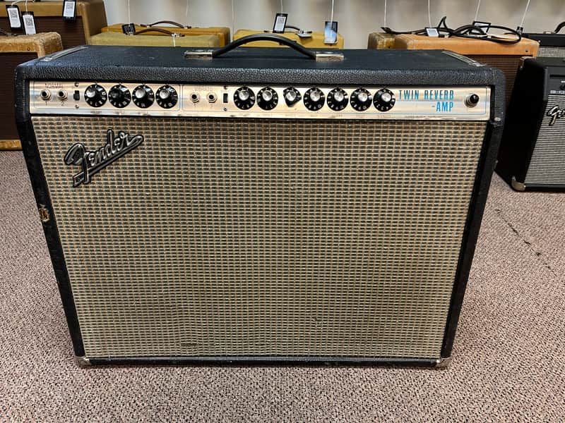 1970 Fender Silverface Twin Reverb Combo Amp