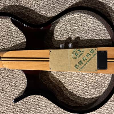 Sojing Bass Guitar - Stained Wood image 14