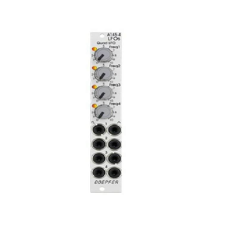 Doepfer A-145-4 LFOs Quad Low Frequency Oscillator Slim Line Module (silver) (B-STOCK) image 1