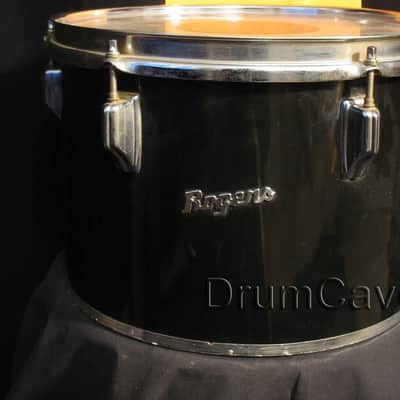 VINTAGE ROGERS 9 x 13" CONCERT TOM, SWIV O MATIC , JET BLACK, FREE CONTINENTAL UNITED STATES SHIPPING! image 1