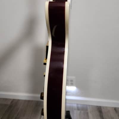 Firefly   FFLPS White Burst UPGRADED w Locking Tuners and gold metal PU Rings image 12