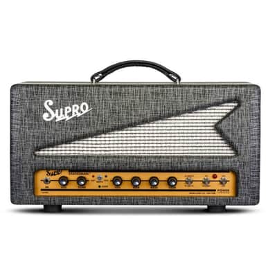Supro 1699RH Statesman 2-Channel 50-Watt Tube Guitar Head 2017 - Present - Black Rhino image 6