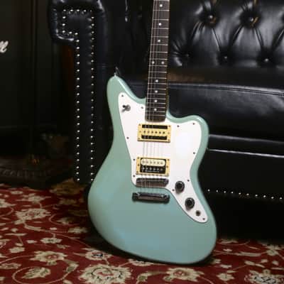 1999-2002 Fender Japan Offset Hybrid w/ JG66 Jaguar Neck / HH / Tune-O-Matic - Sonic Blue image 1