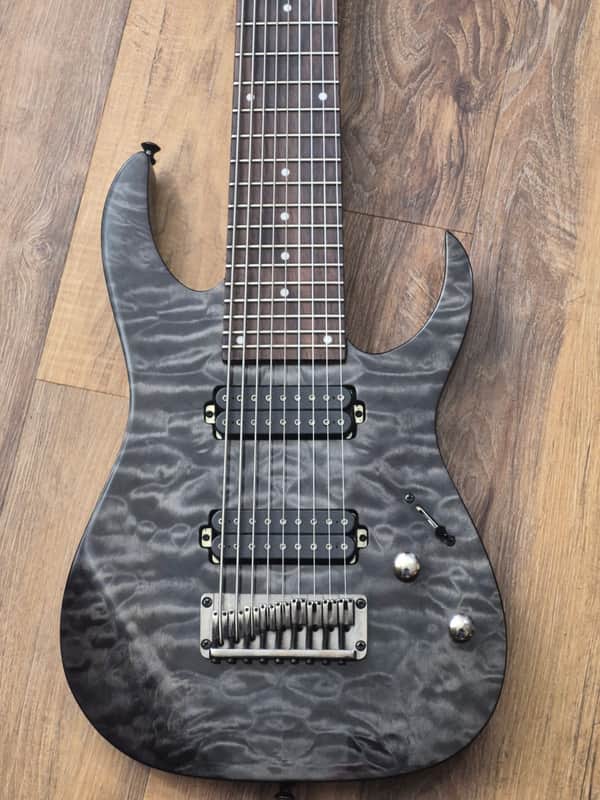 Ibanez RG9QM - Black ice image 1