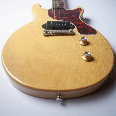 Gibson Custom Shop Les Paul Junior Double Cut (DC) 2007 - T.V. Yellow / Split-Pea Soup image 12
