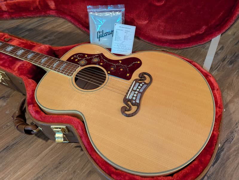 2022 Gibson SJ-200 Original Jumbo Acoustic Guitar Natural EXCELLENT W/OHSC