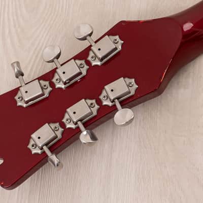 2004 Mosrite Eurorite 3 Pickup Non-Production Ventures-Style Guitar, Candy Apple Red w/ Case, Fillmore image 5