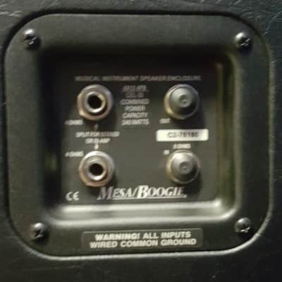 Mesa Boogie AX12 Rectifier 4 x 12 flat front speaker cabinet 2010's - Black/Aluminium step tread image 5