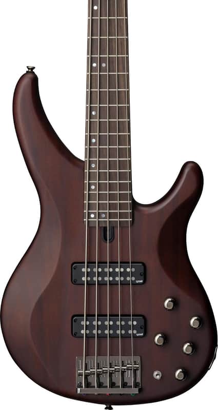 Yamaha TRBX505 5-String Bass Guitar, Rosewood Fingerboard, Translucent Brown image 1