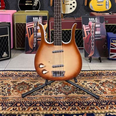 Danelectro Long Horn 58 Bass LEFTY ZURDO ( Super Limited) W/ Foam Case Copper Burst image 21