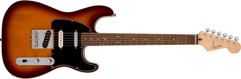 Squier Paranormal Custom Nashville Stratocaster, Chocolate 2-Color Sunburst