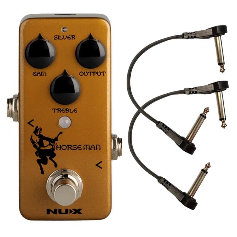 NUX NOD-1 Horseman Overdrive Guitar Effects Pedal with 2 Free Patch Cables image 1