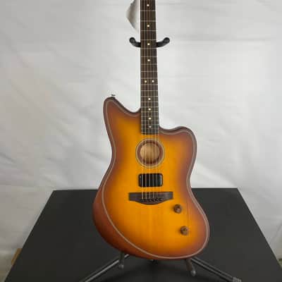 Fender Acoustasonic Standard Jazzmaster Acoustic-Electric Guitar, Solid Spruce Top, Honey Burst image 1
