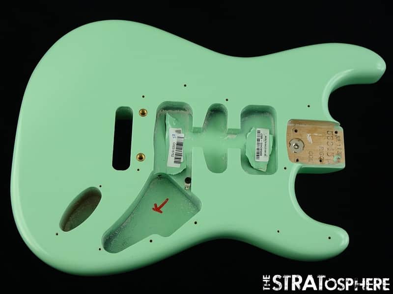 USA Fender JEFF BECK Stratocaster Strat BODY Guitar Surf Green $10 OFF image 1