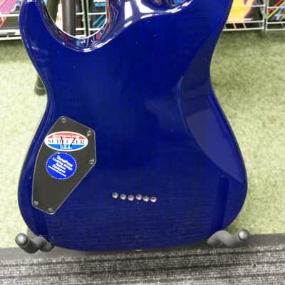 Schecter Diamond Series C-1 Exotic Star in blue (Made in Korea) S/H image 2
