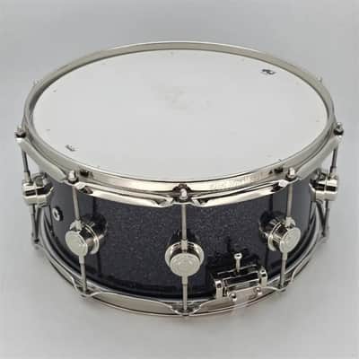 Used DW Collectors SonicPly Snare Drum 14x6.5 Black Ice w/Nickel Hw - Very Good image 3
