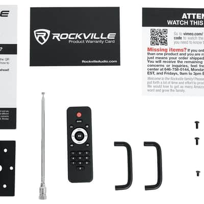 (2) Rockville WET ARRAY 100 BLACK Wall Mount Array 70V Commercial Speakers+Amp Bild 12