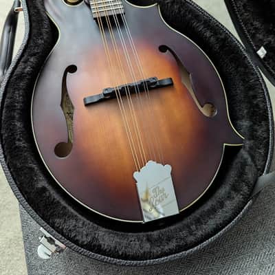The Loar LM-310F-BRB Honey Creek F-Style Mandolin, w/case, setup, pic, gift choice, & shipping image 1