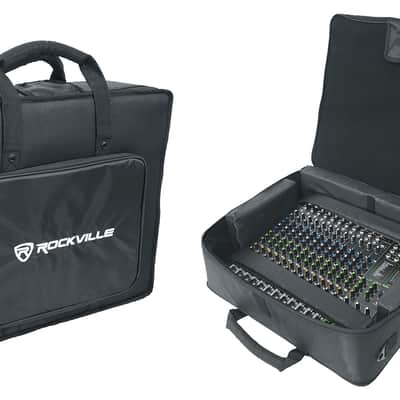 Rockville Semi-Hard Mixer Bag w/6 Padded Dividers Fits Novation Impulse 25
