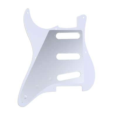 Brio 8-Hole 57 Vintage Style Strat SSS Pickguard for American Stratocaster 4 Ply Pearloid White image 2