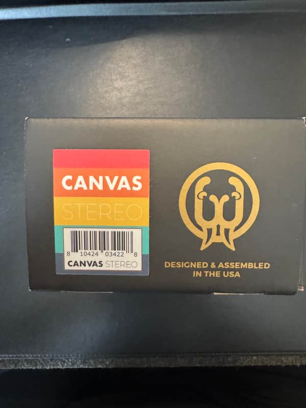 Walrus Audio Canvas Stereo Dual Line Isolator Direct Box 2022 - Present - Black w/ Rainbow Graphic image 1