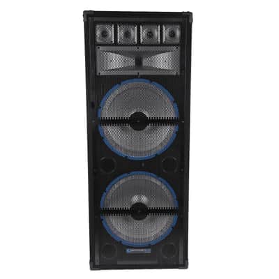 (2) Technical Pro Dual 15" 1800w LED Karaoke Speakers+Receiver+(2) Wireless Mics image 4