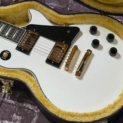 2025 IGC Epiphone Inspired by Gibson Les Paul Custom Alpine White New Unplayed Auth Dlr 8lb10oz #610 image 3