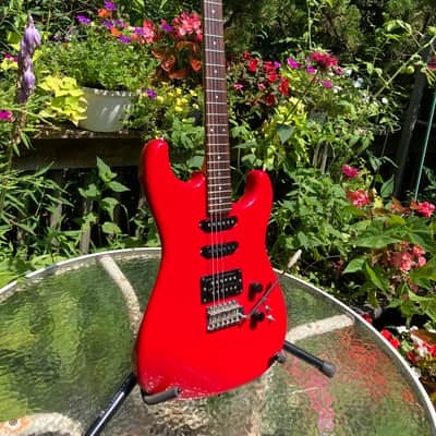Vintage 1986 Squier by Fender Contemporary Stratocaster Made in Japan Torino Red image 2