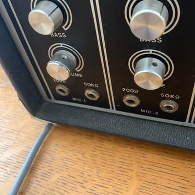 Aria Hi-Fi Vocal Amp 60 1960’s? Black Tolex image 8