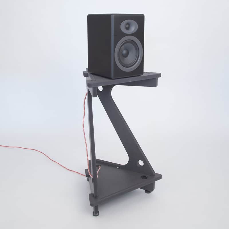 Line Phono: Speaker Stand for Bookshelf Speakers / Sonos Carbon / Pair image 1