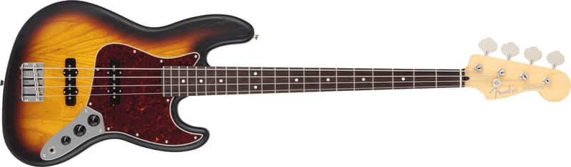 FENDER - Made in Japan Limited Jazz Bass Raw Ash Rosewood Fingerboard 3 Color Sunburst - 5312600300 image 1