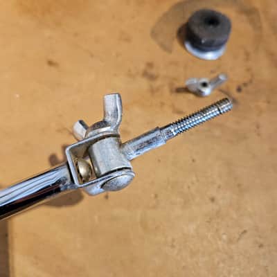 WFL Bass Drum Mounted Cymbal Arm - Telescoping L Arm 1950s image 3
