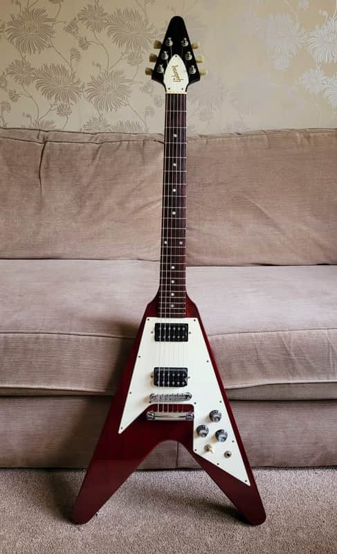 2003 Gibson Flying V '67 Reissue Cherry Red with Hard Case image 1