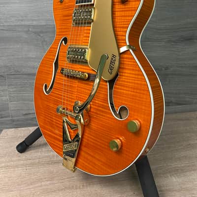 Gretsch G6120TM Tiger Maple Orange Hollow Body Electric Guitar 2006 #2692 image 5