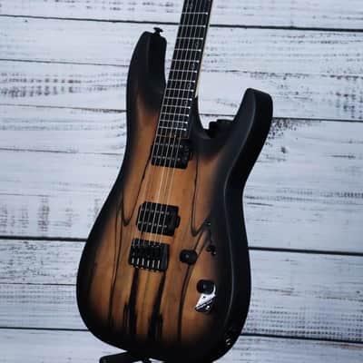 Schecter C-1 Pale Moon Electric Guitar | Natural Satin with Black Burst image 5