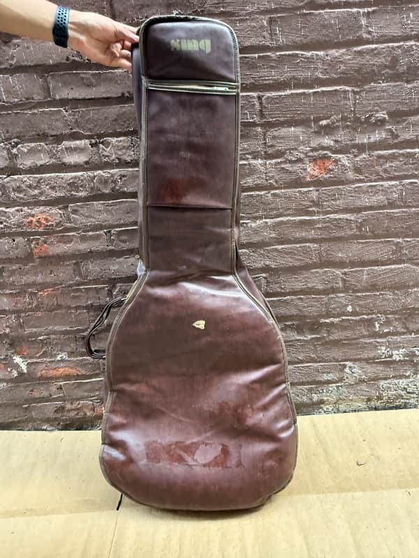 Vintage Simg Brown Acoustic Guitar Gig Bag Soft Case – For Parts/Repair image 1