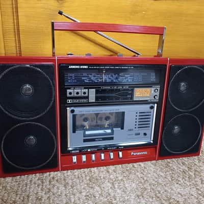Panasonic RX F 32LS Rare Vintage Red Casette Deck Boombox Warranty image 10